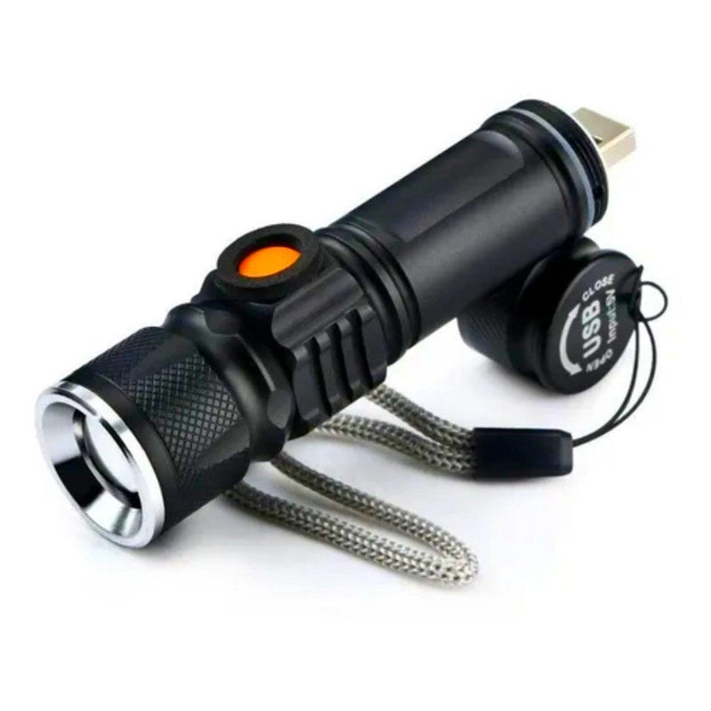 Lanterna Profissional Tática LED 128000w Recarregável USB + Frete Grátis + Envio Imediato