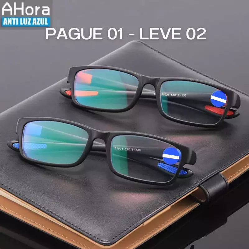 Óculos de Grau Adaptável Ahora Anti Azul - Compre 01 LEVE 02