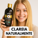 Cabelos Iluminados com Camomila | Kit Yabae com 1 Shampoo + 1 Condicionador