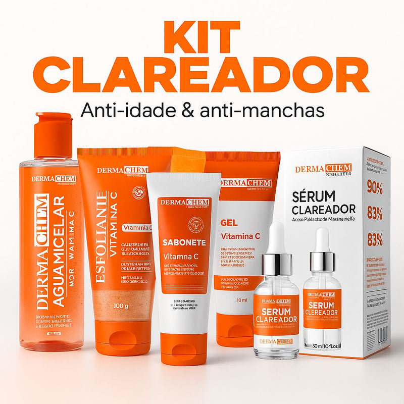 KIT SKINCARE - Clareador, Anti-idade & Anti-manchas