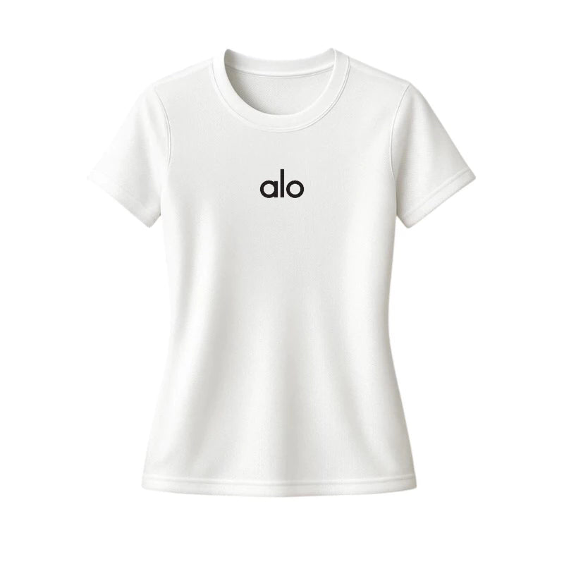 Leve 2! Camisetas Femininas Alo – Baby Look Academia Yoga Linha Premium