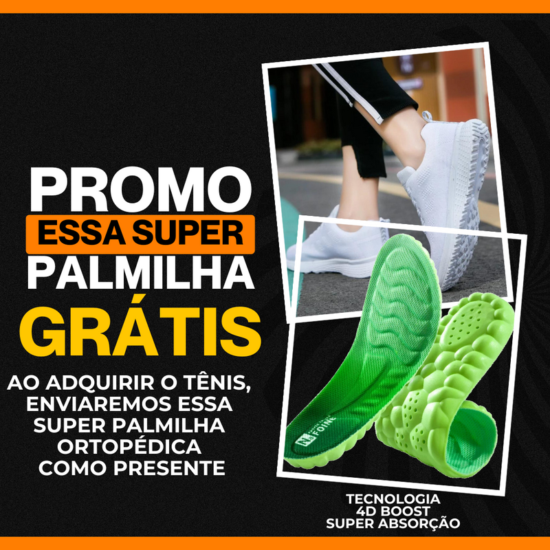 Kit 2 Pares tênis Ortopédico Confort OrtoFlex Unissex + Palmilha Tecnológica Grátis