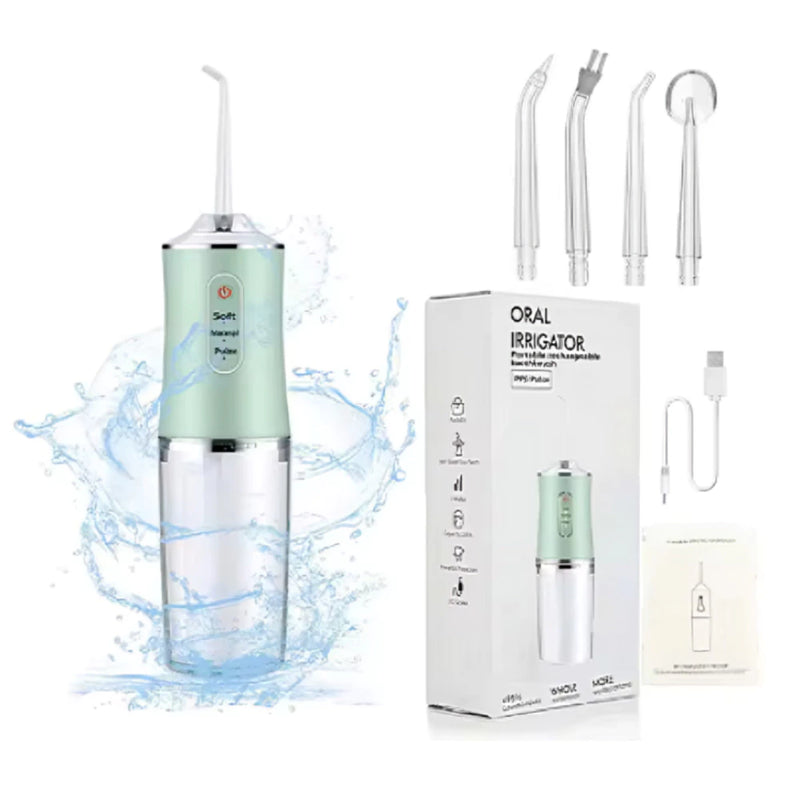 Irrigador Dental Oral Portátil Recarregável - [LIMPEZA BOCAL JATO FORTE]